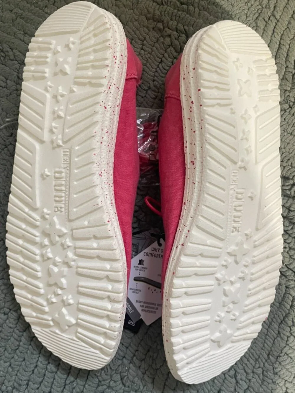 Hey Dude Wendy women’s Size 8 casual shoes Pink Coral NWT - Picture 5 of 7